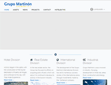 Tablet Screenshot of grupomartinon.com